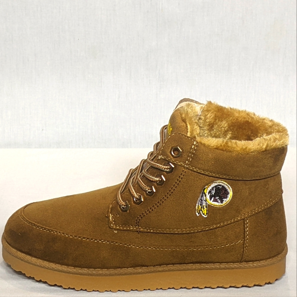 NEW Foco Mens Washington Redskins NFL Tailgate Boots Tan Sz 7